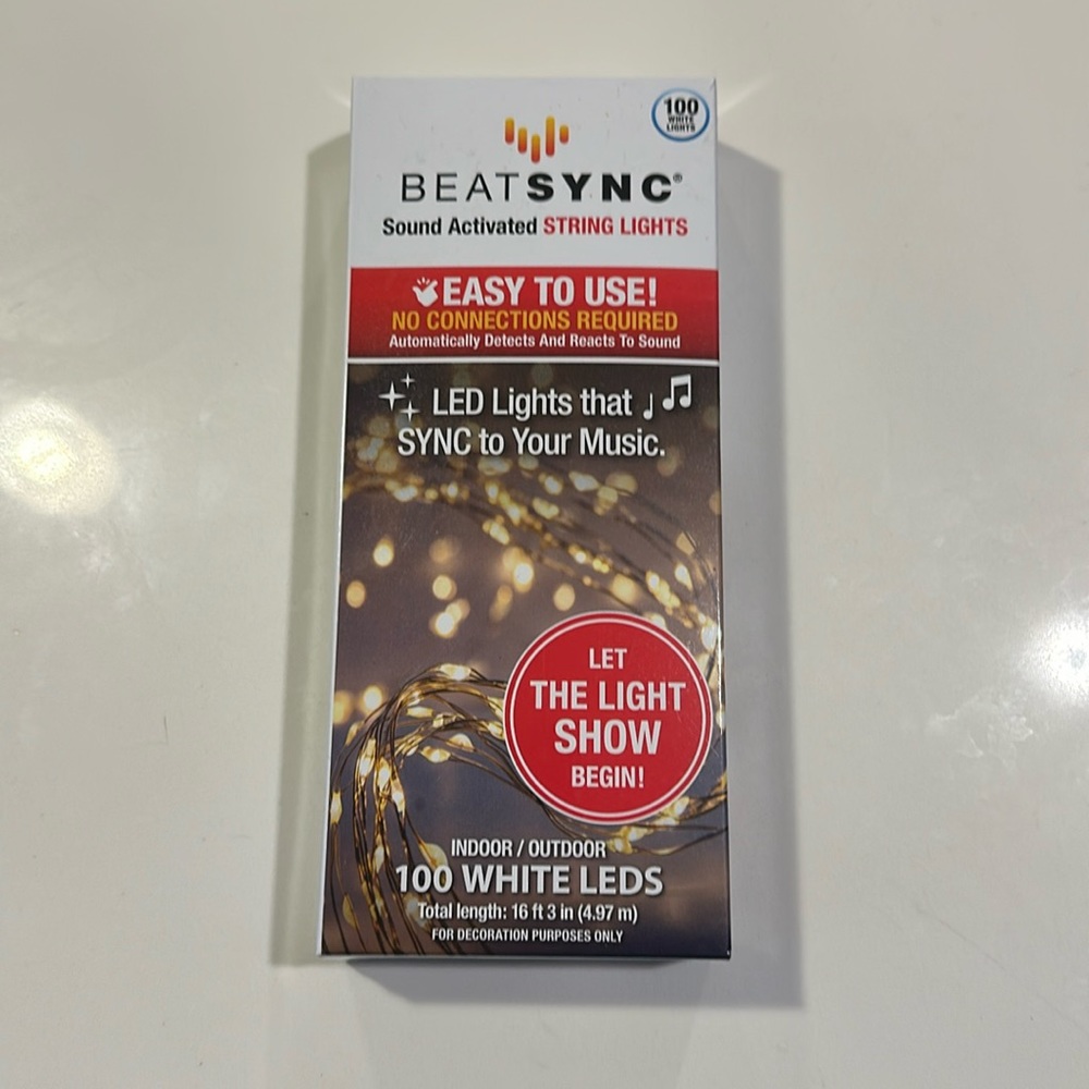 Lights with music connected capability.